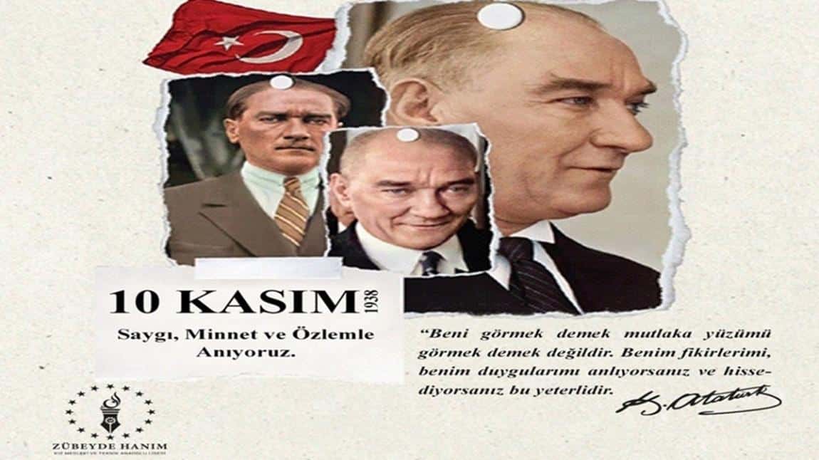 10 KASIM ATATÜRK'Ü ANMA PROGRAMI